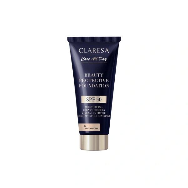 CLARESA Beauty Protective Foundation Nawilżający podkład z filtrem SPF 50 1N Light Neutral 30 ml